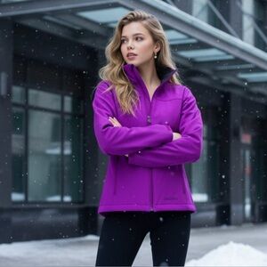 MARMOT Altitude Jacket Soft Shell Bright Berry Mesh Fleece Zipper NWT Medium